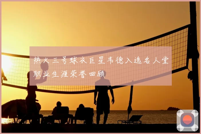 热火三号球衣巨星韦德入选名人堂职业生涯荣誉回顾